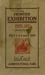 Grande Prairie Fair Booklet - 1916