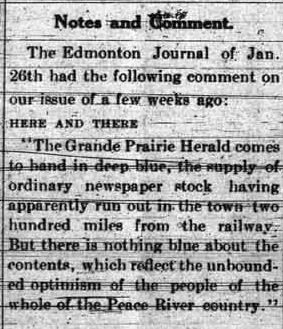 Grande Prairie Herald Feb. 10, 1914