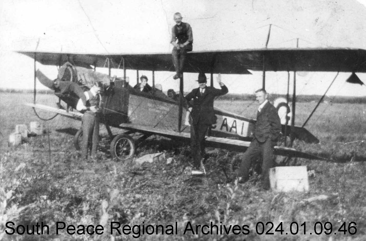 Wop May landed the first airplane in the Grande Prairie area in 1920.