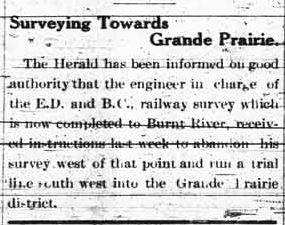 Grande Prairie Herald ~ June 23, 1914