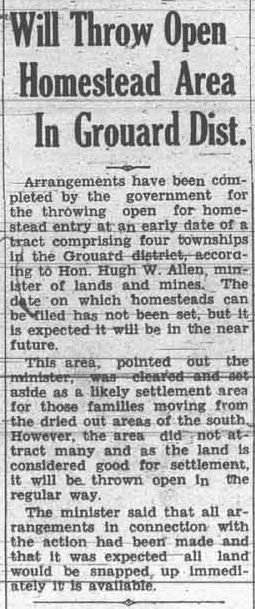 Grande Prairie Herald ~ June 21, 1935