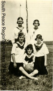 Grande Prairie Girls Basketball Team, 1925.