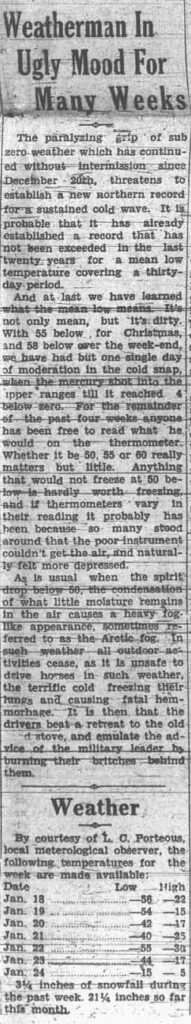 Grande Prairie Herald ~ January 25, 1935