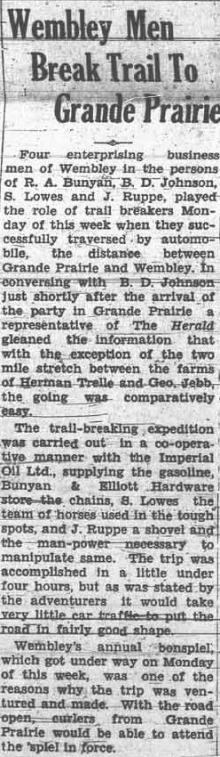 Grande Prairie Herald ~ February 8, 1935