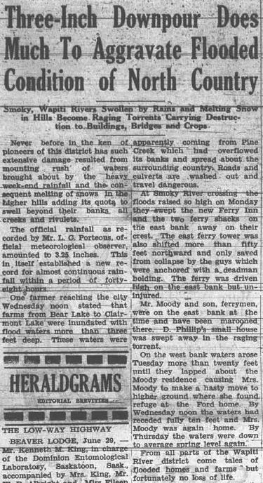 Grande Prairie Herald ~ July 5, 1935