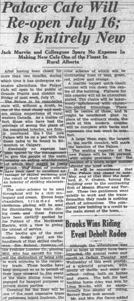 Grande Prairie Herald ~ July 10, 1936