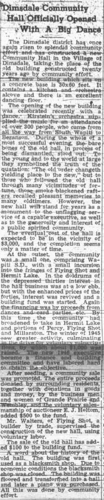 Grande Prairie Herald Tribune ~ August 15, 1946