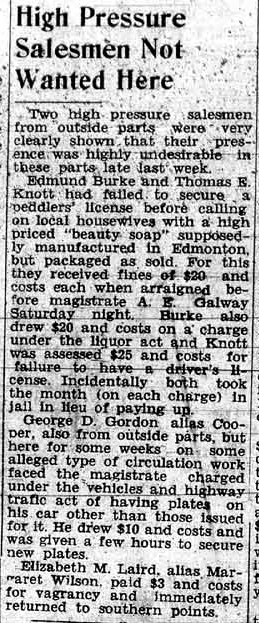 Grande Prairie Herald ~ October 15, 1937