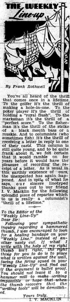Grande Prairie Herald ~ November 26, 1937