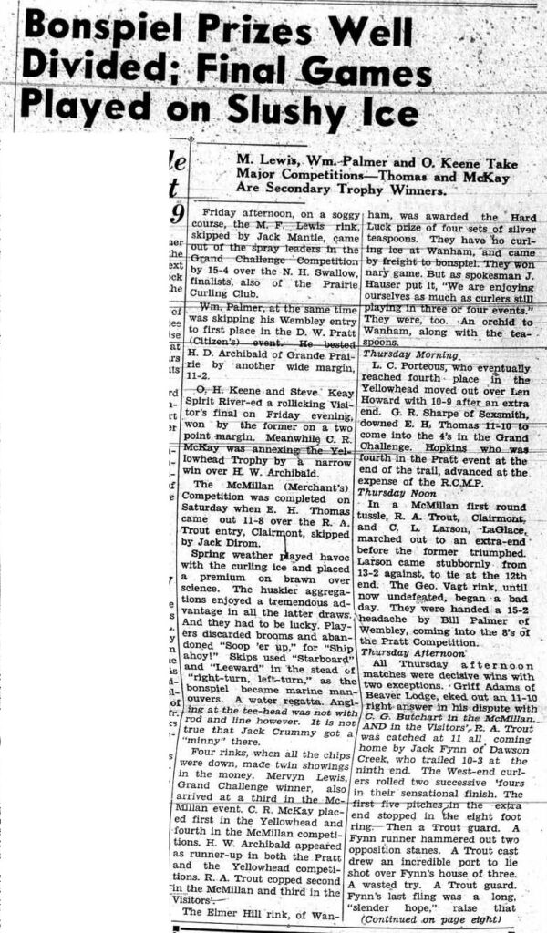 Grande Prairie Herald ~ March 3, 1938