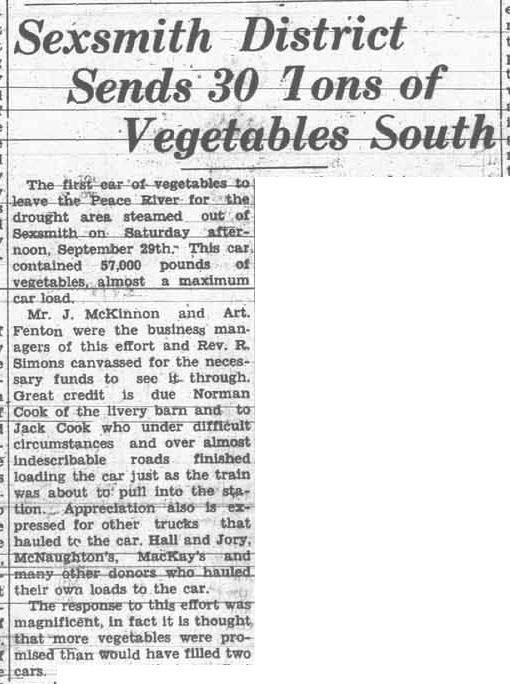 Grande Prairie Herald ~ October 5, 1934