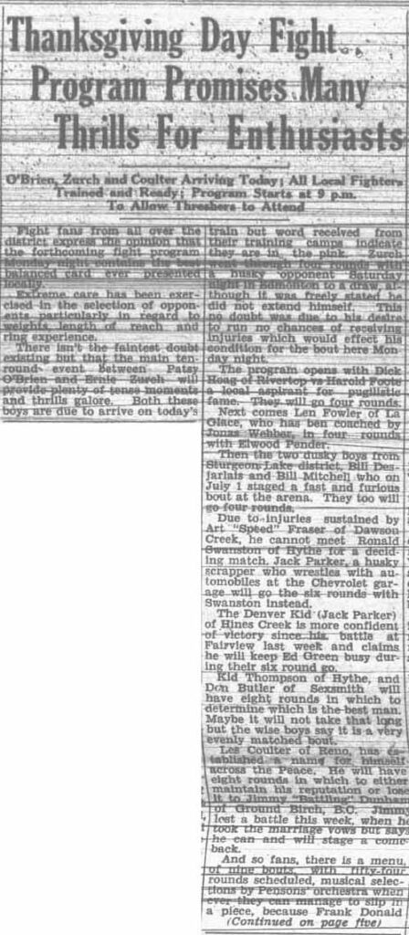 Grande Prairie Herald ~ October 6, 1933