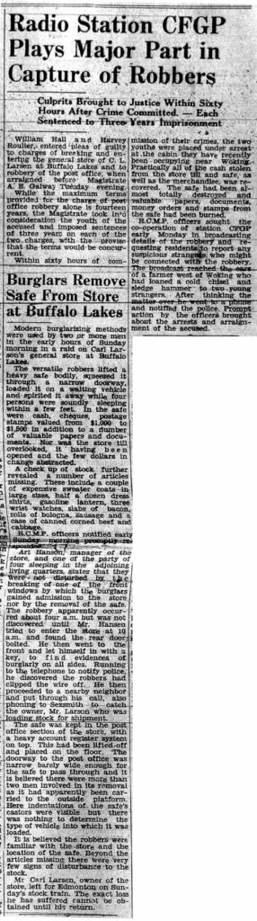 Grande Prairie Herald ~ November 12, 1937