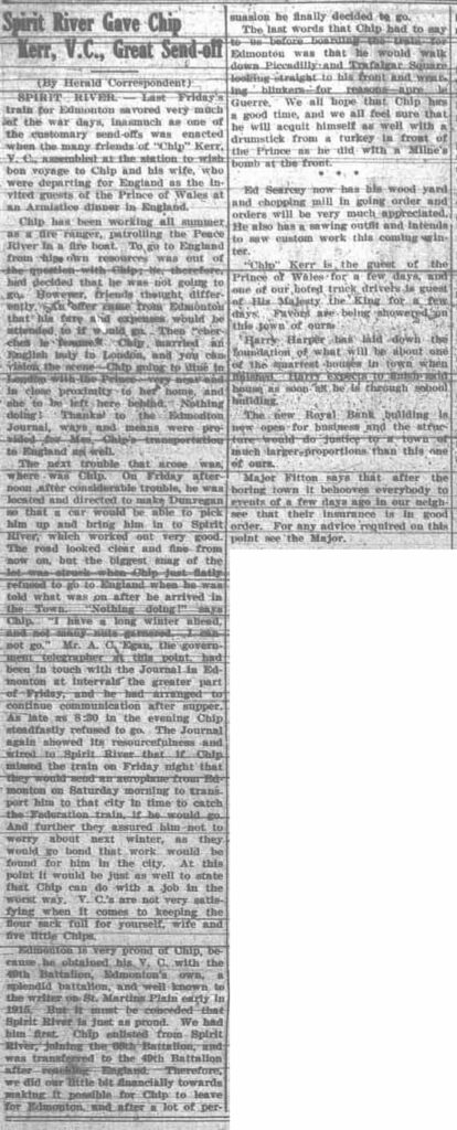 Grande Prairie Herald ~ November 1, 1929