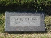 Ina Oldham Gravemarker