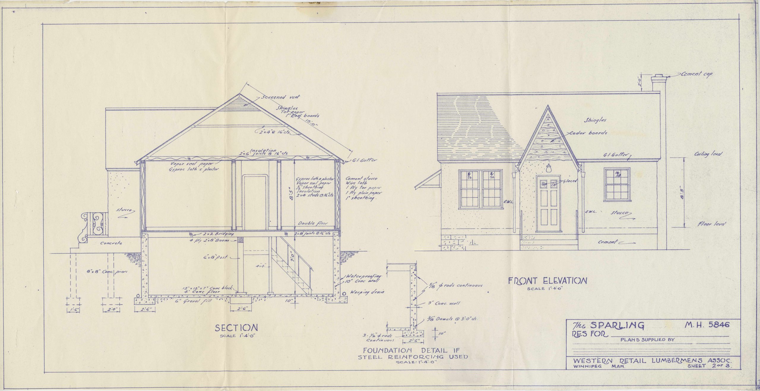 blueprint showing the exterior of a school